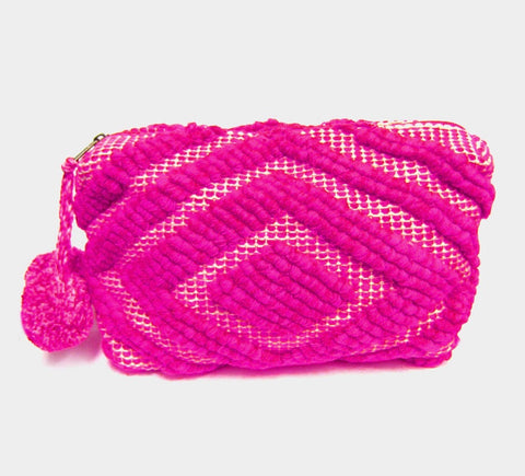 Pom Pom Clutch Bag