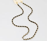 Faux Leather Cord Linked Chain Mask Holder
