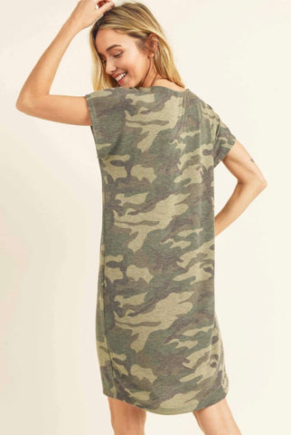 Army Print Camo Print T Shirt Dress Plus Size T Shirt Festival